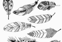 simple feather coloring page simple feather coloring page