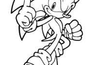 sonic x coloring page