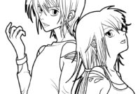 coloriage fille a imprimer