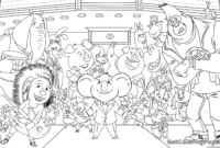 sing coloring page