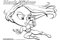 black widow coloring pages