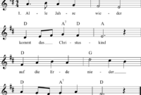 noten alle jahre wieder