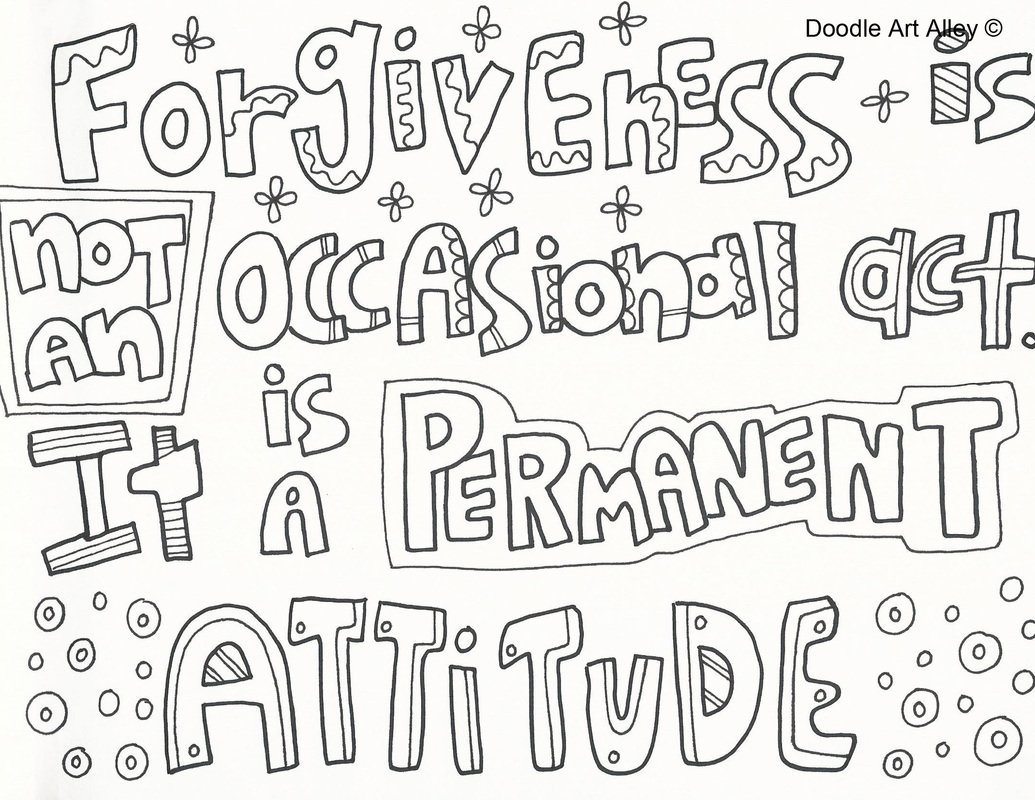 Forgiveness Coloring Pages - Religious Doodles