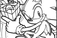 christmas sonic coloring pages christmas sonic coloring pages