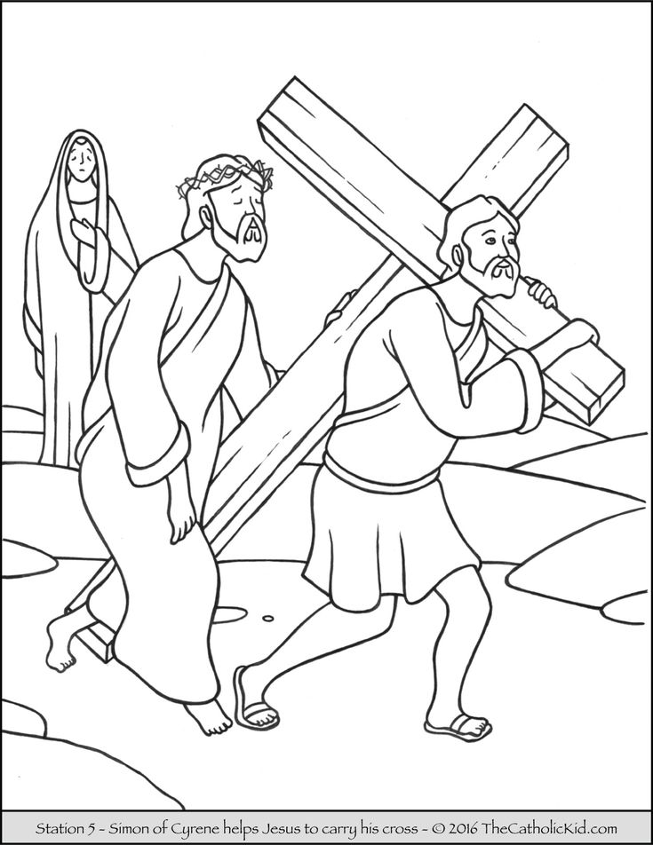 14 best Stations of the Cross Coloring Pages images on Pinterest