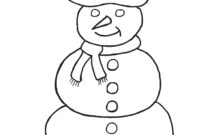 blank snowman coloring page blank snowman coloring page