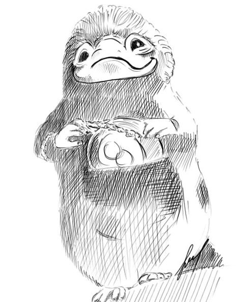 N&K_Sdwch_FBAWTFT_Niffler | Drawings | Pinterest