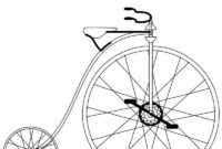 bicycle coloring pages