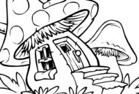 aesthetic mushroom coloring pages
