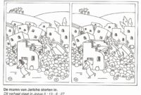 the walls of jericho coloring page