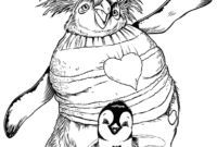 happy feet coloring pages