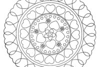 coloriage mandala coeur