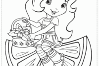 princess strawberry shortcake coloring pages