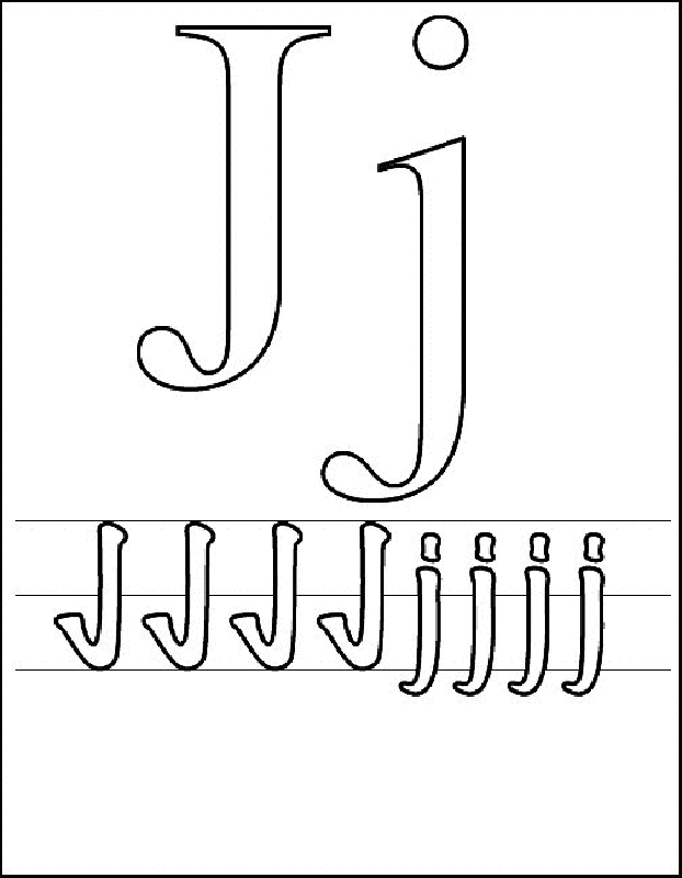Letter J Coloring Pages - Coloring Home