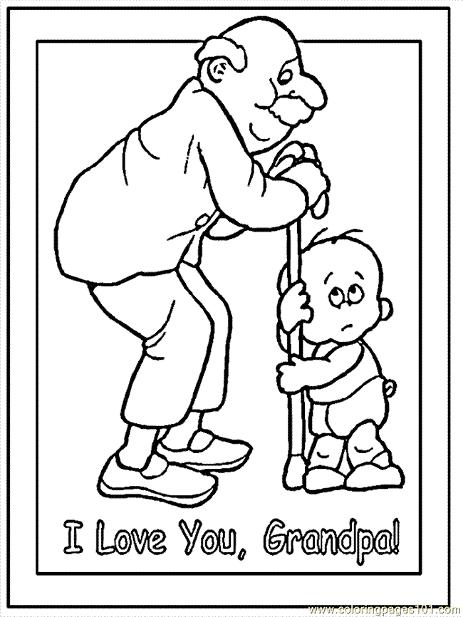 Grandpa Coloring Pages - Coloring Home