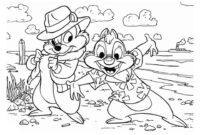 chip and dale coloring page