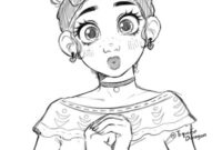 encanto coloring pages dolores encanto coloring pages dolores