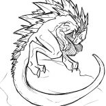 Godzilla Fire Breath Coloring Pages : Color Luna