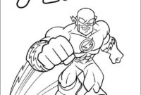the flash coloring pages