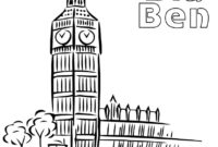 big ben coloring page