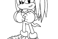 coloring pages knuckles