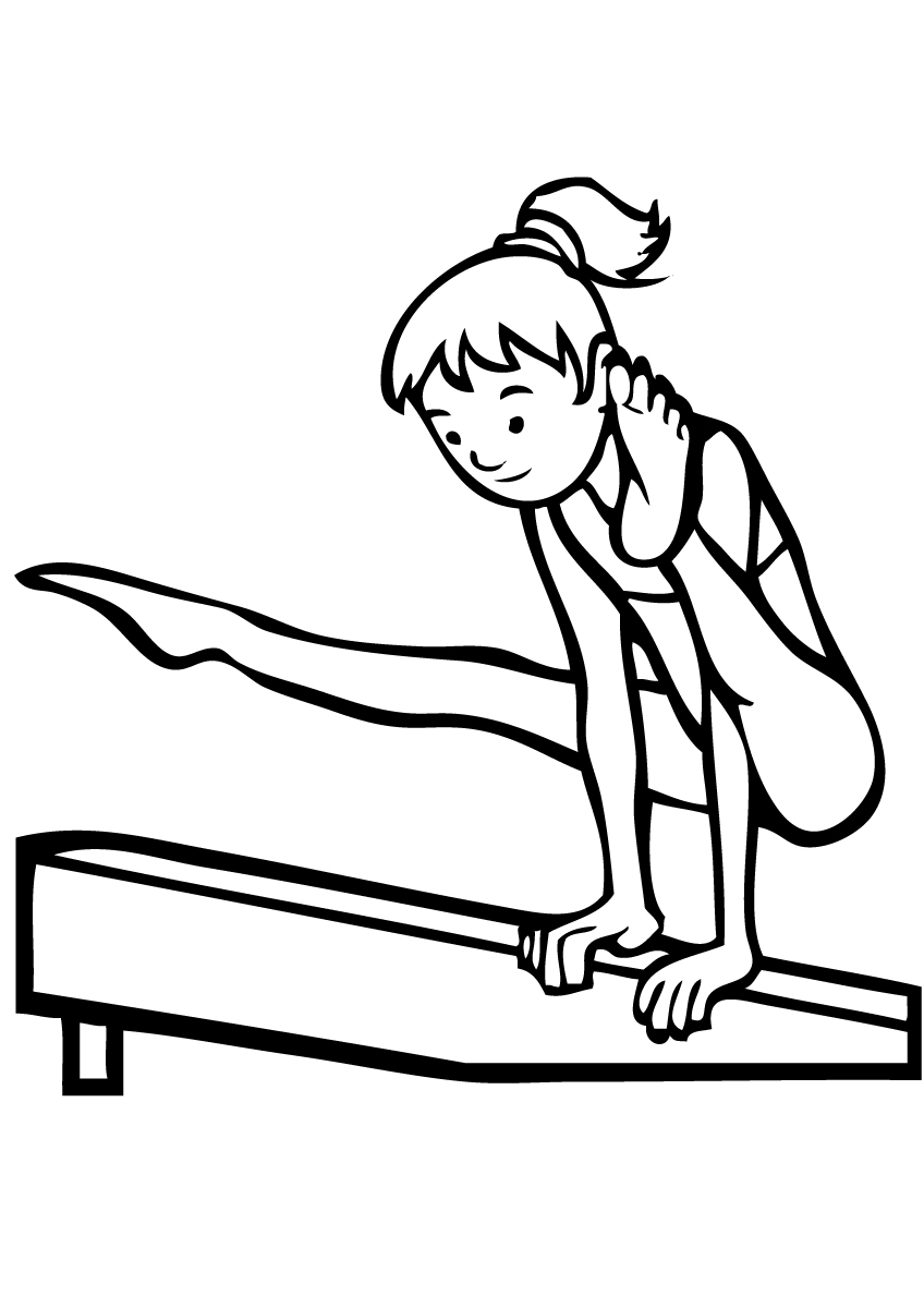 printable gymnastics coloring pages updated 2022 - free printable