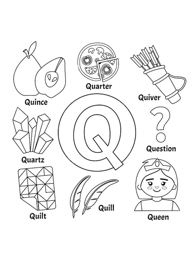 Q Coloring Pages