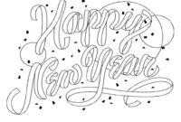 new year coloring pages free new year coloring pages free