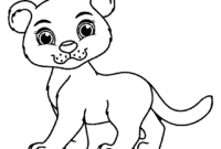 coloring page panther