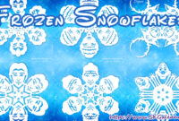 printable frozen snowflakes printable frozen snowflakes