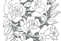 flowers and roses coloring pages