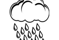 rain coloring page