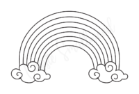 cute rainbow colouring pages