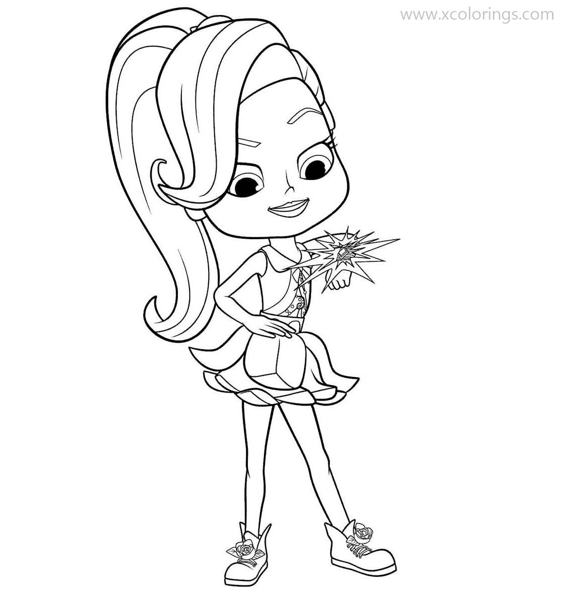 Rainbow Rangers Coloring Pages Rosie Redd with Super Strength