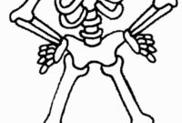 skeleton coloring sheets