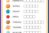 free printable solar system worksheets