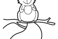 printable squirrel coloring page