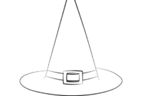 witch hat coloring pages