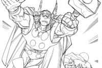 thor color pages thor color pages