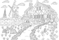 coloring pages of scenery