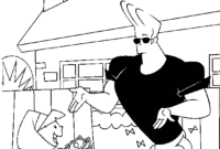 johnny bravo coloring pages johnny bravo coloring pages