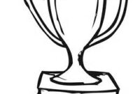 trophy coloring pages