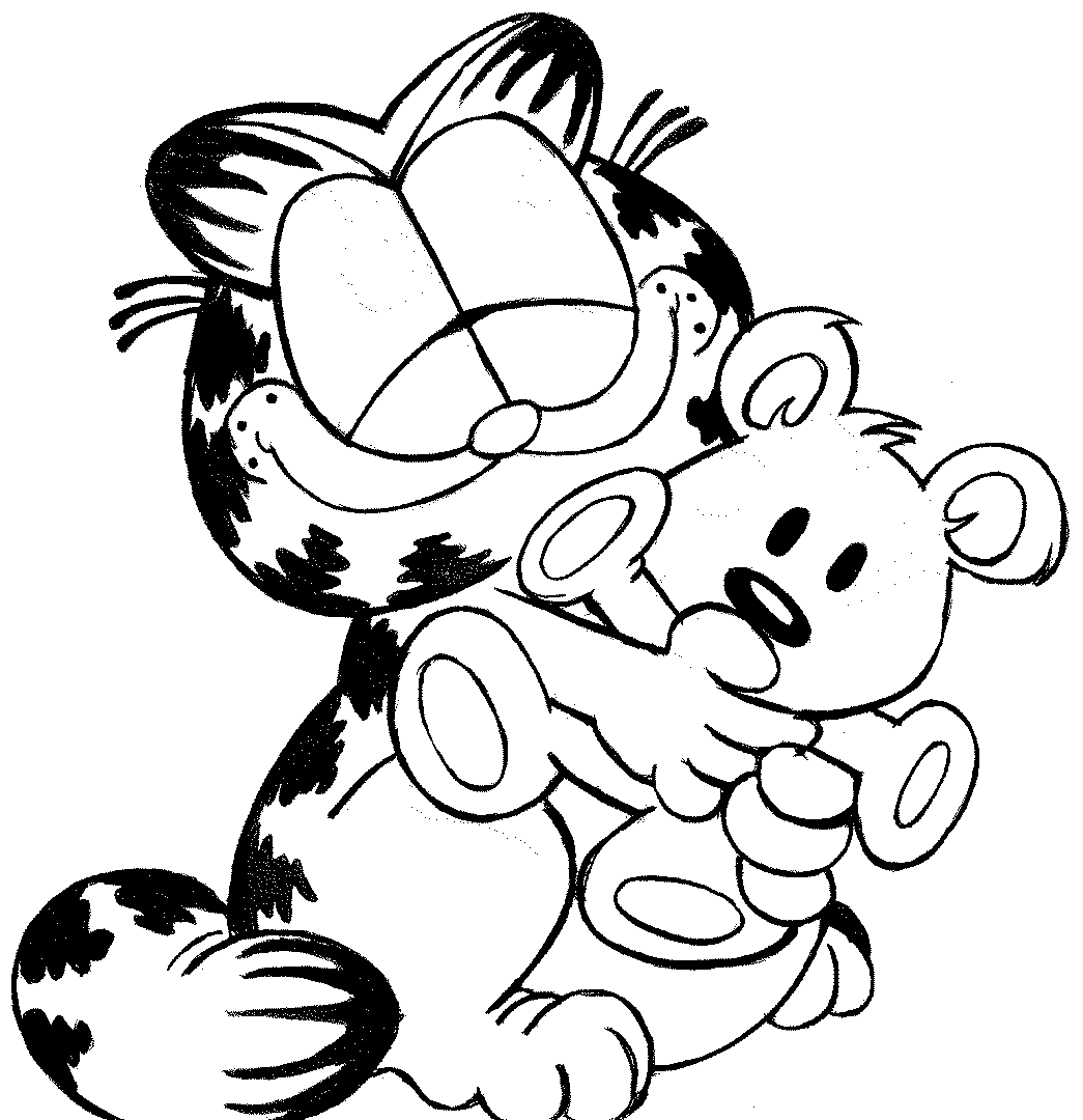 Free Garfield the Cat Coloring Pages For Kids