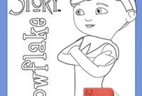 snowflake elf on the shelf coloring pages