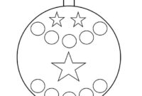 boule de noel a colorier