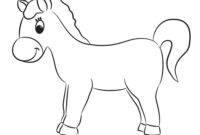 cartoon horse coloring pages