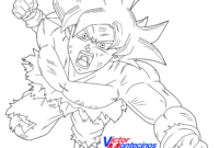 coloriage goku ultra instinct coloriage goku ultra instinct
