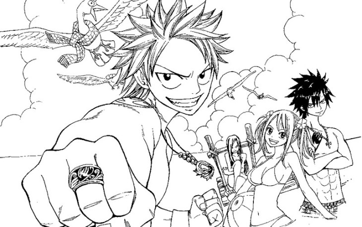 Coloriage Fairy Tail à imprimer