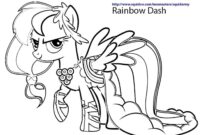 my little pony colouring pages rainbow dash