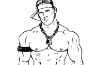 john cena coloring page john cena coloring page